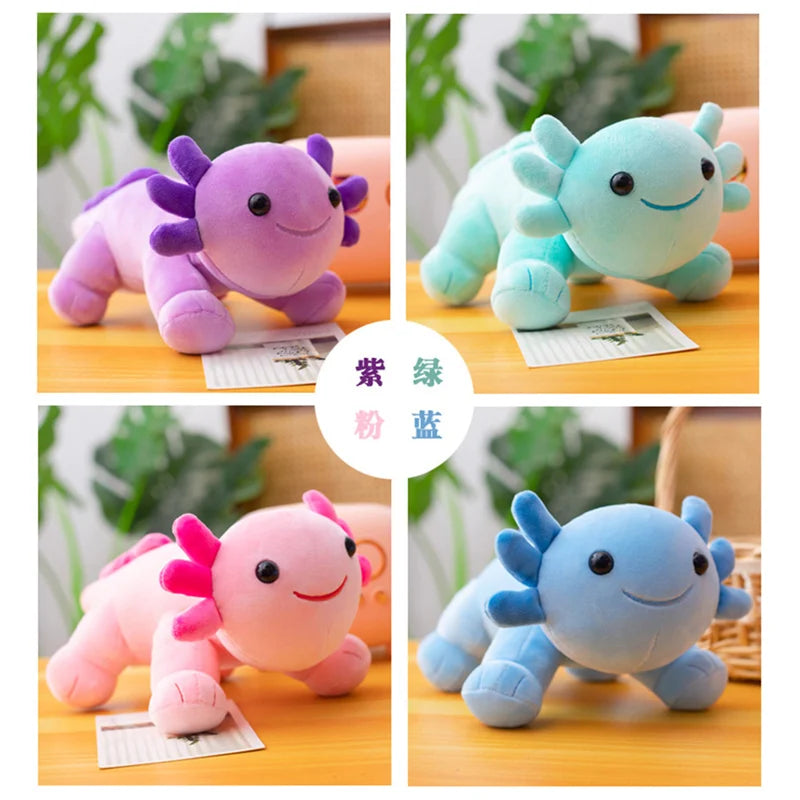 30cm Cute Cartoon Salamander Doll Axolotl Plush Toy Stuffed Animal Pillow Doll Baby Kids Birthday Gift