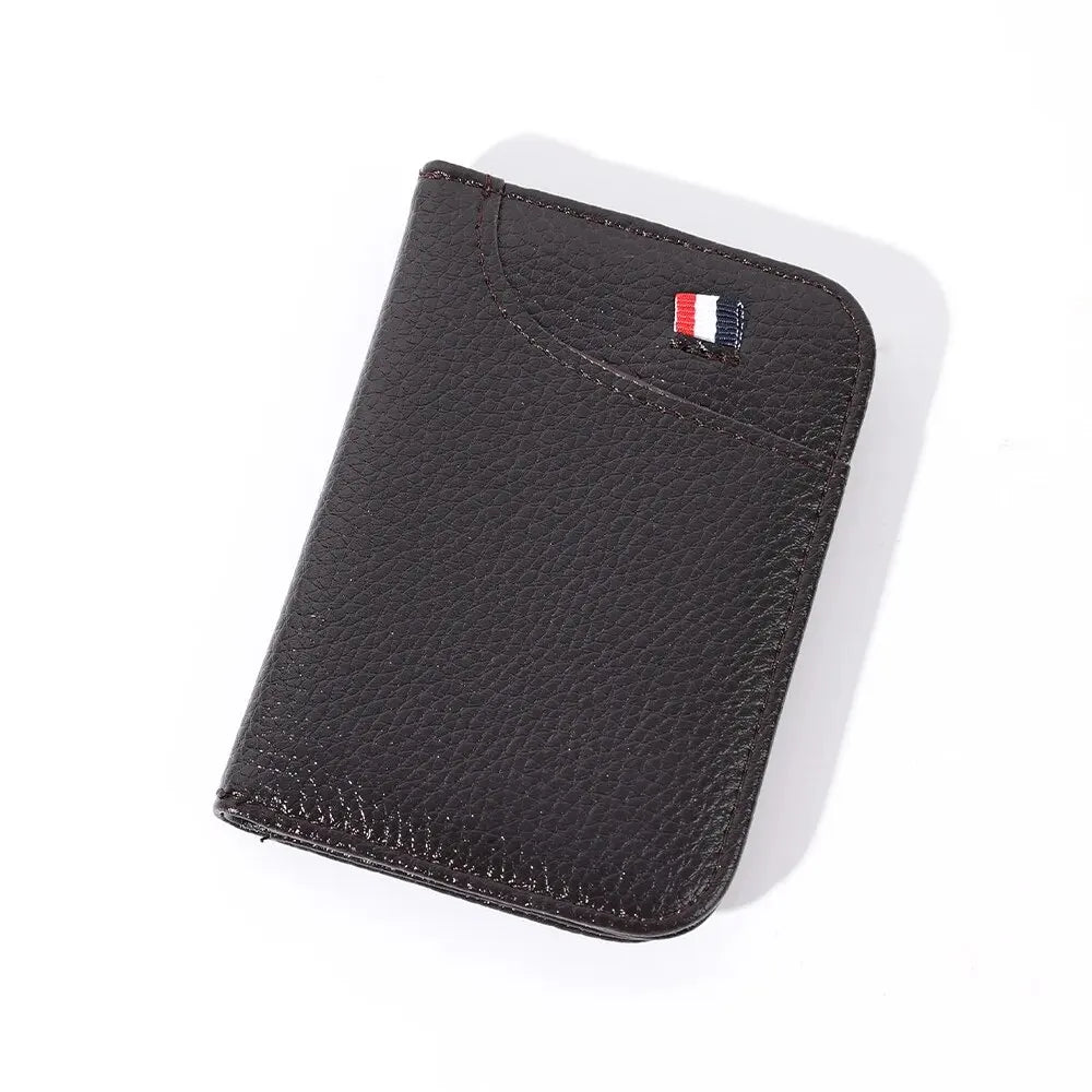 Portable Slim PU Leather Men Wallet Mini ID Credit Card Holder Thin Short Purse