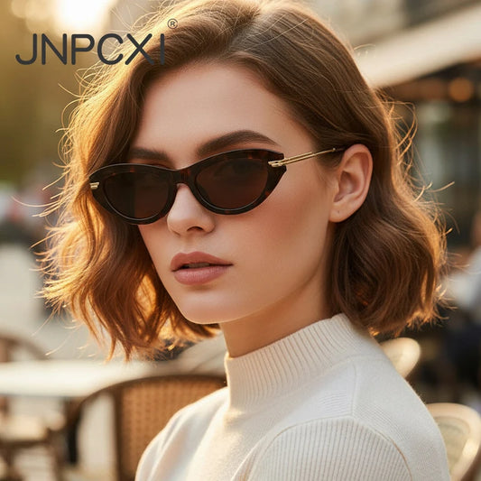 JNPCXI New Fashion Cat Eye Sunglasses For Women Men Luxury Designer Sun Glasses Shades UV400 Eyewear