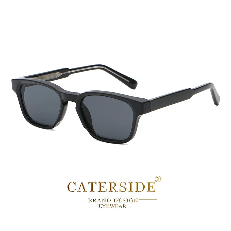 CATERSIDE Retro Square Sunglasses Men Punk Small Frame Brand Designer Sun Glasses Women Outdoor Travel Party Eyewear Best Gift