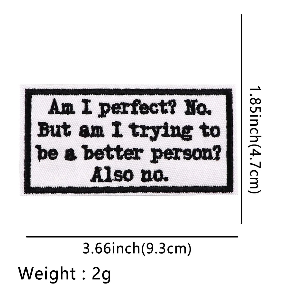 Caution Patch Funny Quotes Iron-On Patches For Clothing Stickers Snacks Embroidered Patches On Clothes DIY Clothes Stripes