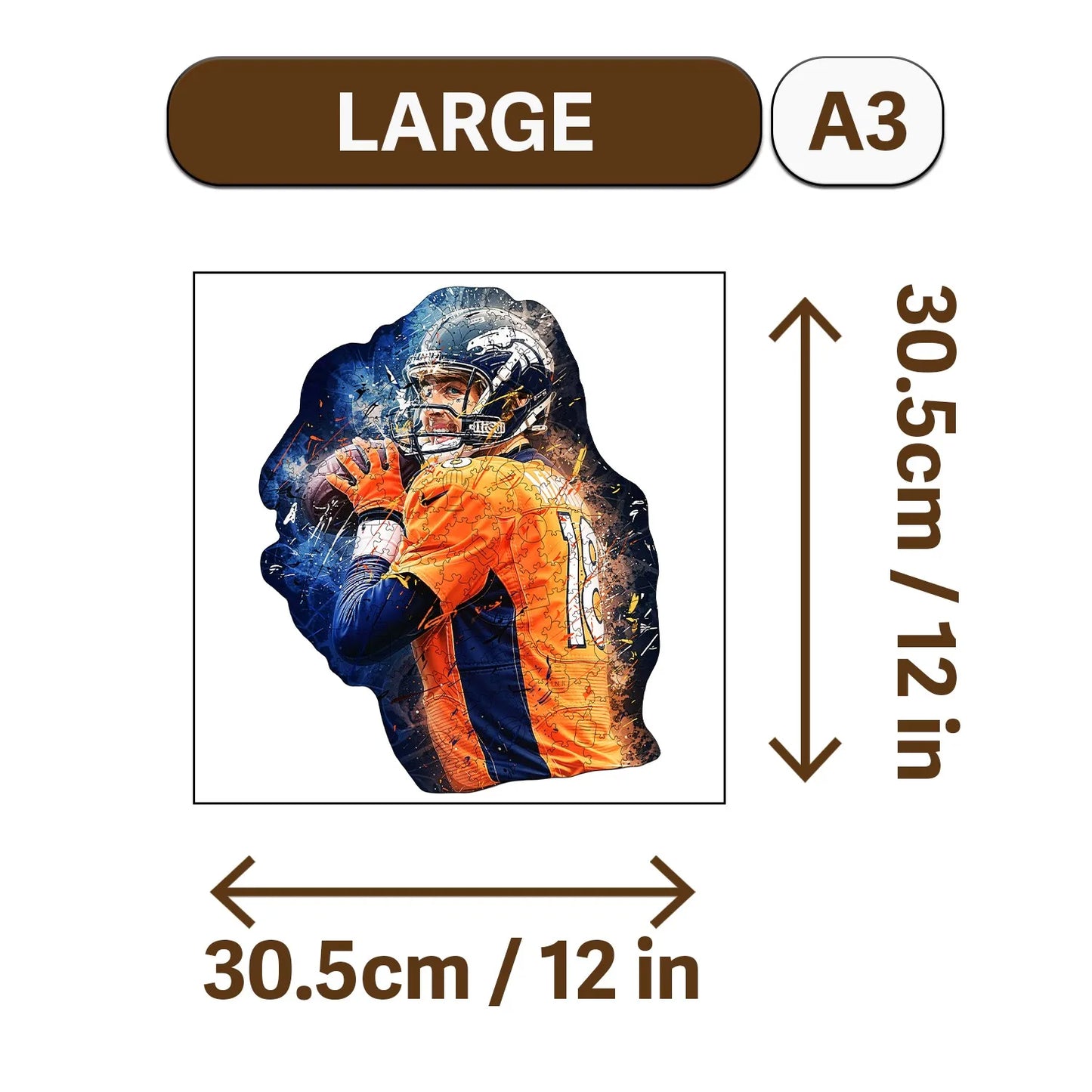 Baseball Genius Wooden Jigsaw Puzzle Wood Home Decor Painting Christmas and Halloween Gift Toy for Teen and Kid