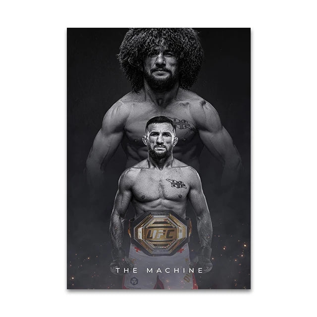 The Machine MMA Fight Champ Star Canvas Wall Art Print Room Decorative Painting