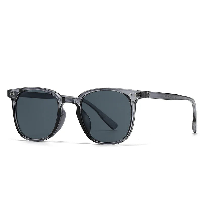 JNPCXI New Fashion Square Sunglasses Women Shades UV400 Retro Gradient Men Black Yellow Rivets Sun Glasses