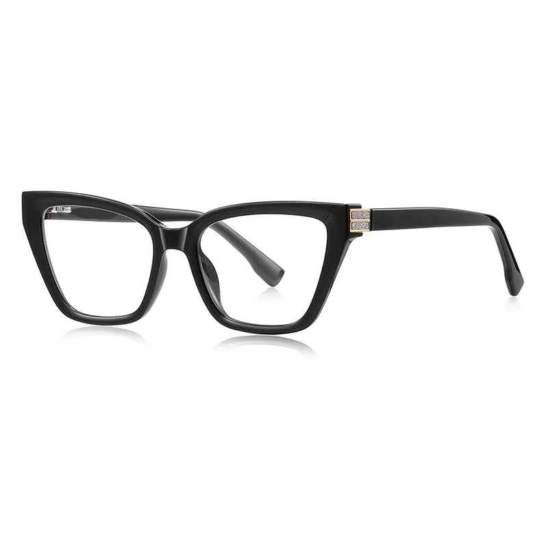 JNPCXI New TR90 Anti-Blue Light Retro Women Glasses Frames Gradient Tea Optical Eyeglasses Frame