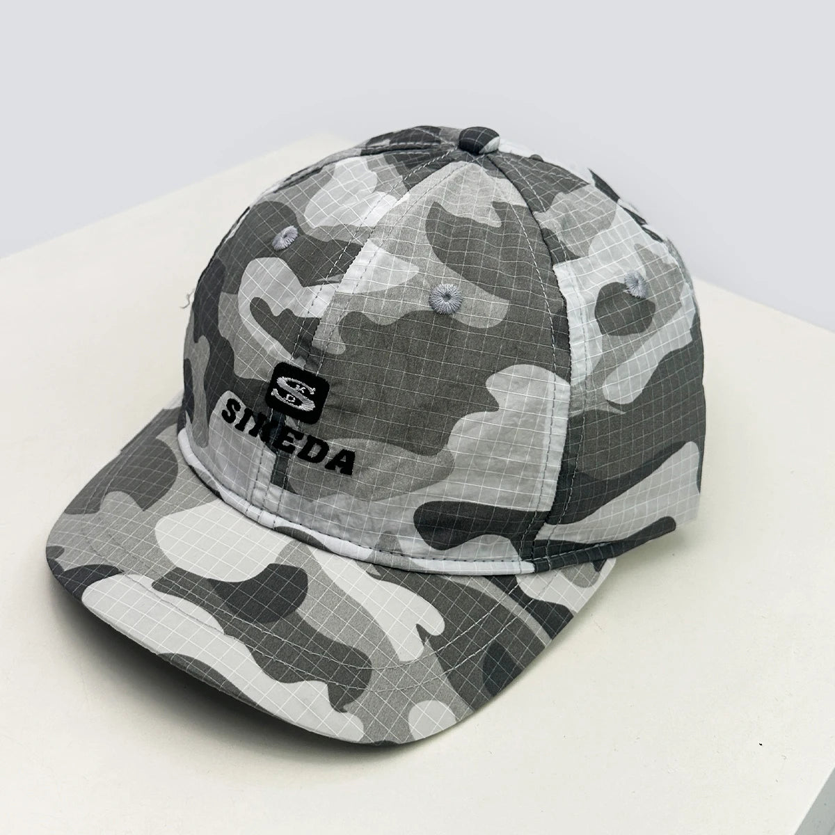 New Unisex Short Eave CAMO Letter Embroidery Baseball Hats Sunshade Quick Drying Breathable Personal Peaked Caps Versatile Solid