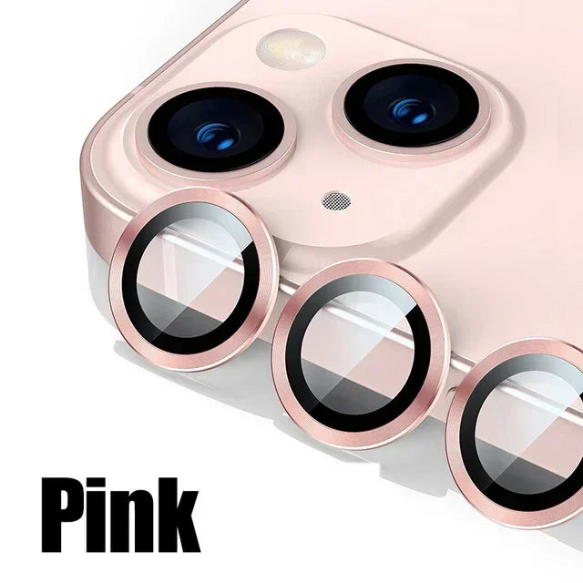 3Pcs Pink Camera Lens Protector iPhone 11-15 ProMax 14/13 Mini 15 Plus