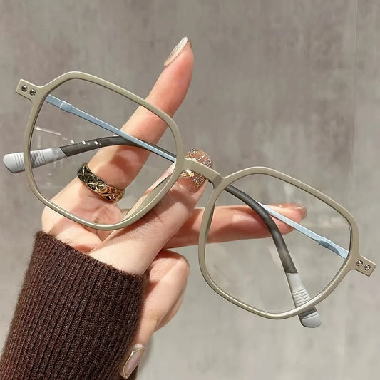 Women's Retro Square Reading Glasses +1.10 To+4.00 Strength for Daily Use