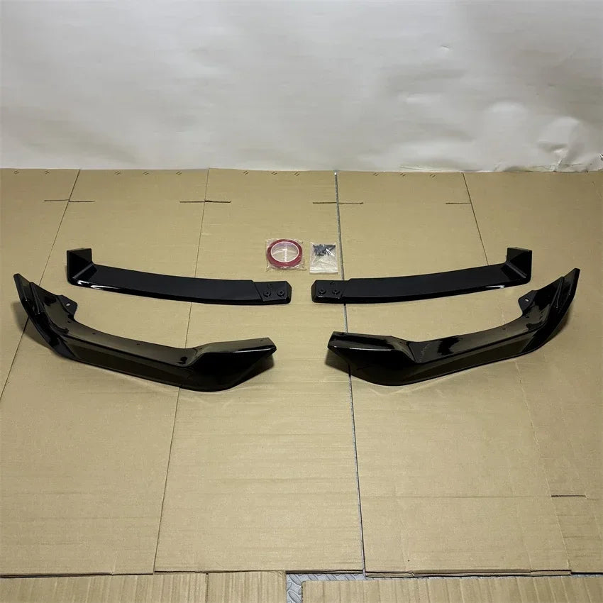 For BMW X5 G05 LCI M Sport 2023-2025 Car Front Bumper Splitter Lip Diffuser Body Kit Spoiler Guard Body Kit Cover Gloss Black