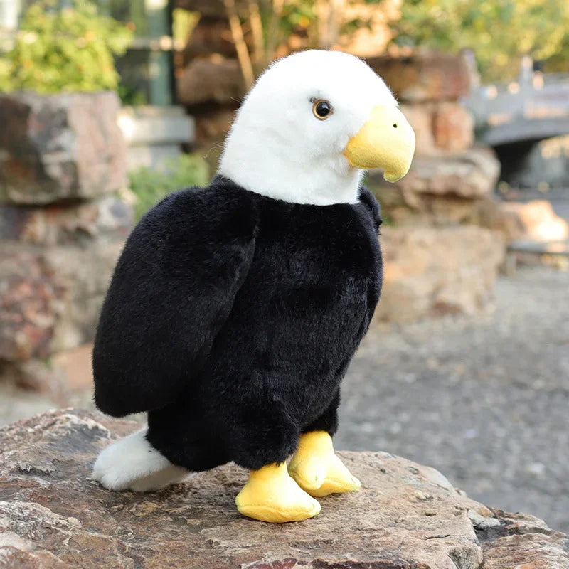 Simulation Stuffed Animal Cute Birds Parrots Toucan Eagle Peacock  Pigeon Plushies Toys Educational Gift
