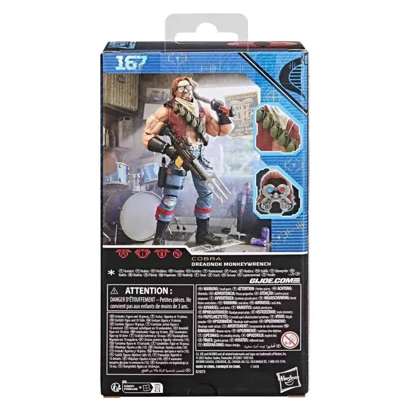 Original Hasbro G.I. Joe Classified Series 167 Dreadnok Monkeywrench Action Toy Figure Model