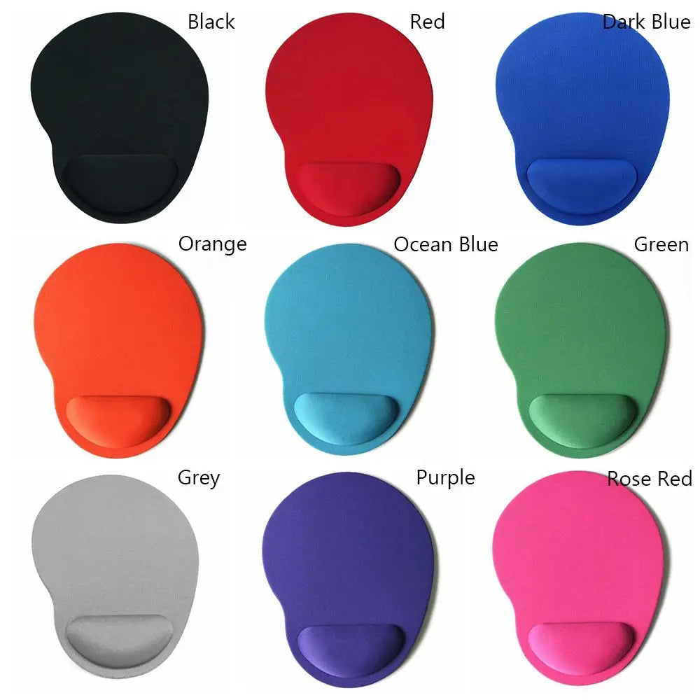Ergonomic Wrist Rest Mouse Pad with Memory Foam - Non-Slip Gel Support Wrist Pad for Computer PC Laptop, Comfortable Office Desk Mat for Gaming & Work, Pain Relief Wrist Cushion