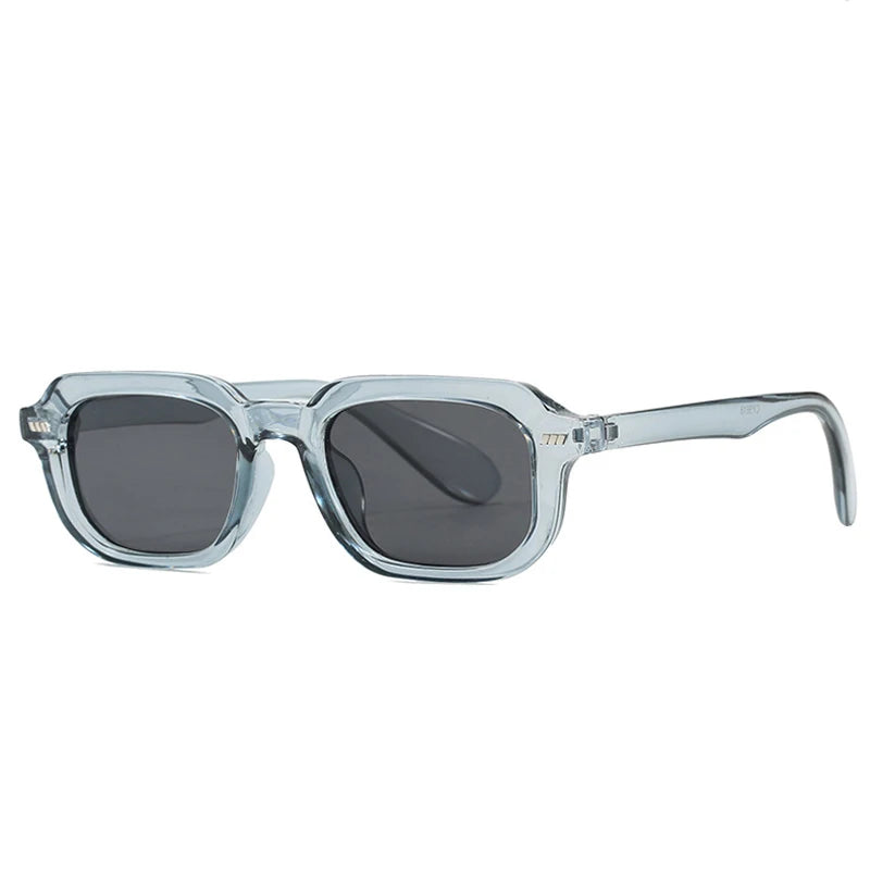JNPCXI New Fashion Square Sunglasses Women Black Tea Shades UV400 Retro Trending Men Punk Rectangle Leopard Sun Glasses