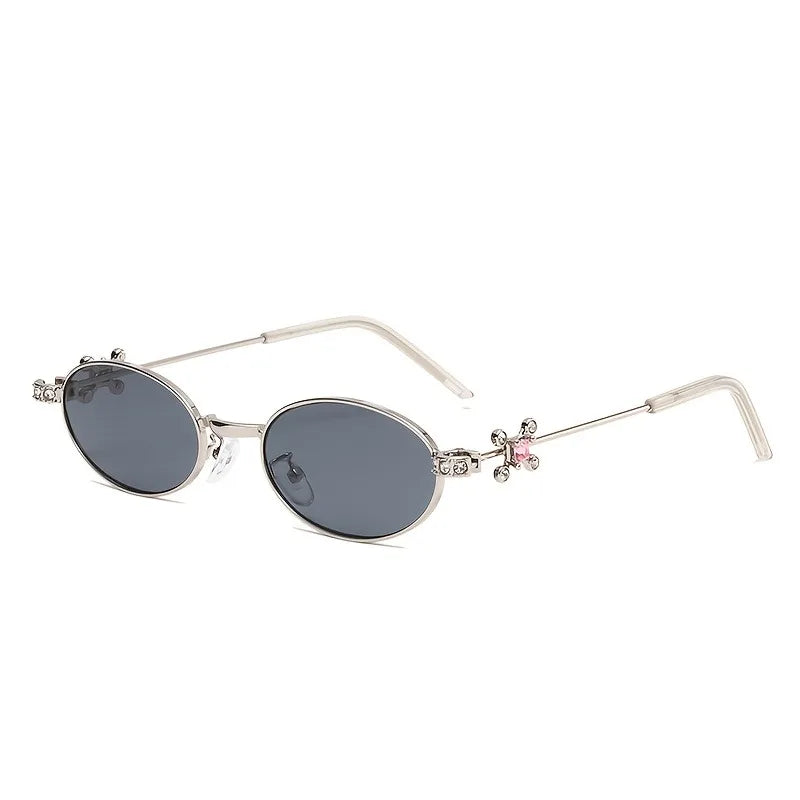 Ladies' Y2K Retro Elliptical Glasses Elegant Party and Daily Wear Retro Style Personalized Declaration Glasses Trendy Choice