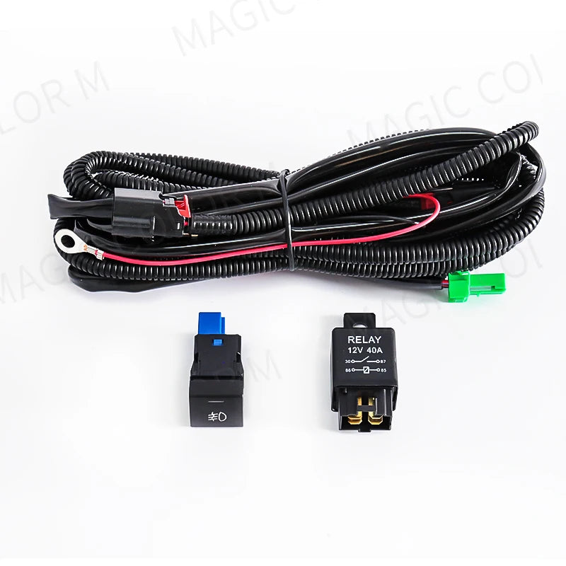 Wires Harness For Car Fog Light Socket Switch Indicator for Toyota Honda Nissan Mitsubishi Ford Suzuki Kia Car Accessories 12V