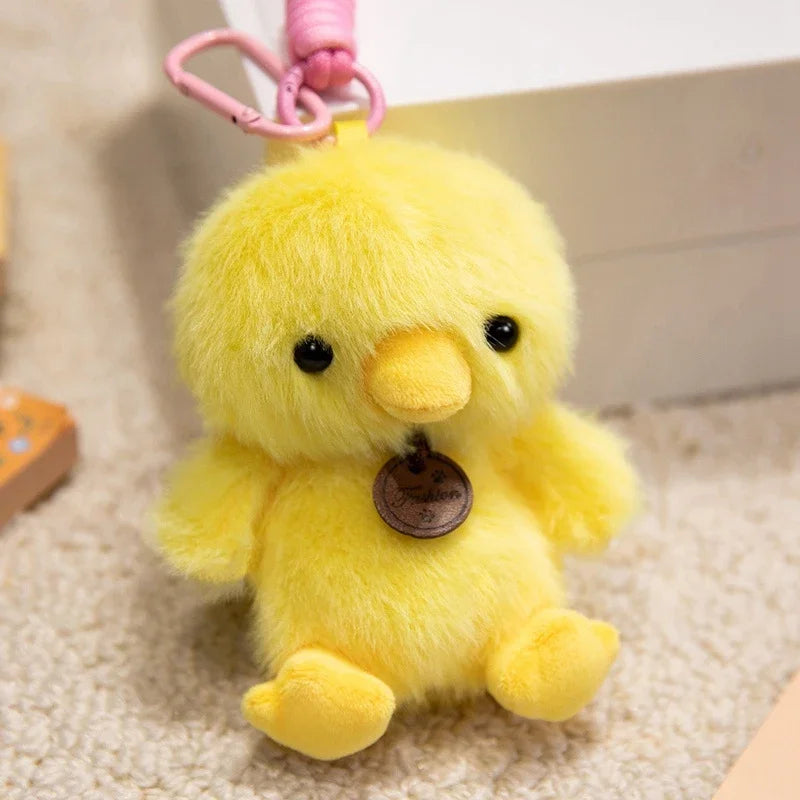 12cm Cute Sitting Animals Red Panda Cat Sloth Soft Plush Pendant Dolls Stuffed Capybara Pig Plushie Baby Toys Gifts For Children