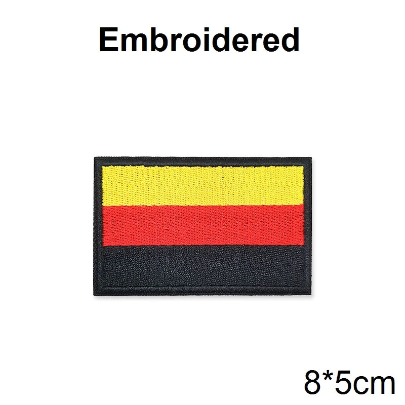 PVC & Embroidered Flag Patches UK Spain France Germany US Russia Tactical Badge