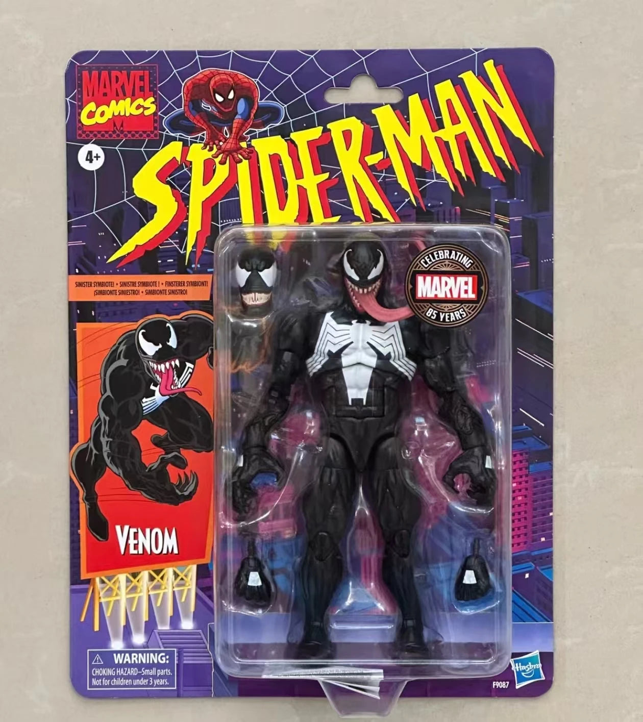 Original Hasbro Marvel Legends Series 85th Anniversary Comics Venom Action Figures Toys Models Collection