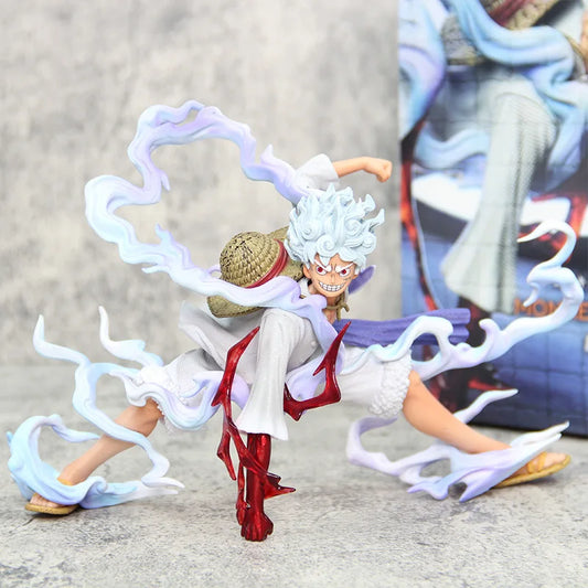18cm, 7inch One Piece Sun God Nica Luffy awakens in 5th gear Action Figure Model