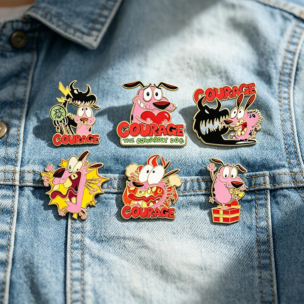 6pc Enamel Pins Metal Lapel Brooch Badges for Backpacks Fashion Jewelry Accessory Gifts