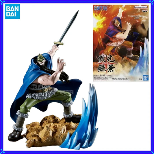 【IN STOCK】Original Banpresto Senkou Zekkei One Piece Dorry Giant Warrior 18cm Figure PVC Collectible Model Toy Gift