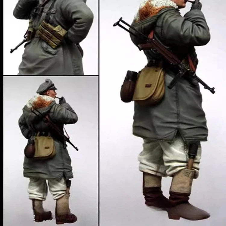 1: 16 Casting Resin Model Grey Kit Kharkiv Commander 1-Person Model Requires Assembly Unpainted