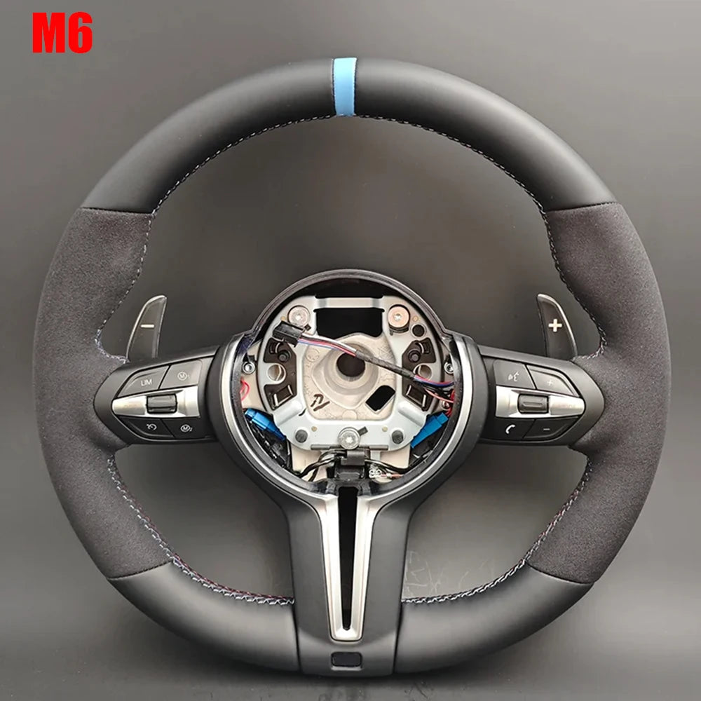 M Sport Volant Lekrad Steering Wheel for BMW Alcantara F10 F11 F20 F15 F16 F25 F26 F30 F31 F32 F33 F34 F36 F06 F07 F12 F13 M3 M5