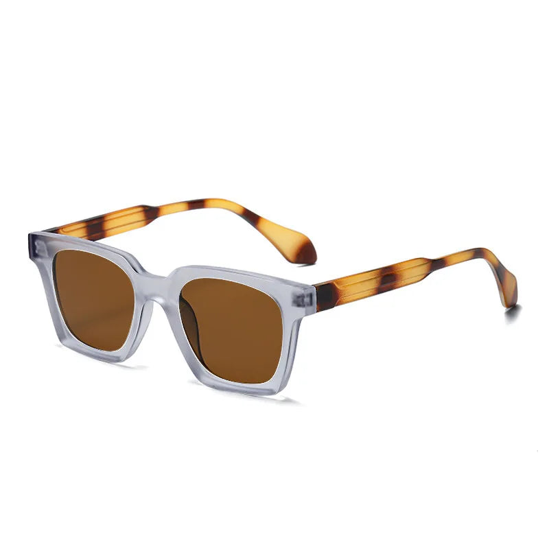 JNPCXI New Square Double Color Sunglasses Women Fashion Shades UV400 Men Trending Sun Glasses