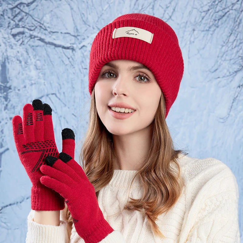 Winter pullover hat for children, warm and ear-protecting knitted woolen cap, cold-proof and neck-protecting face mask, balaclav