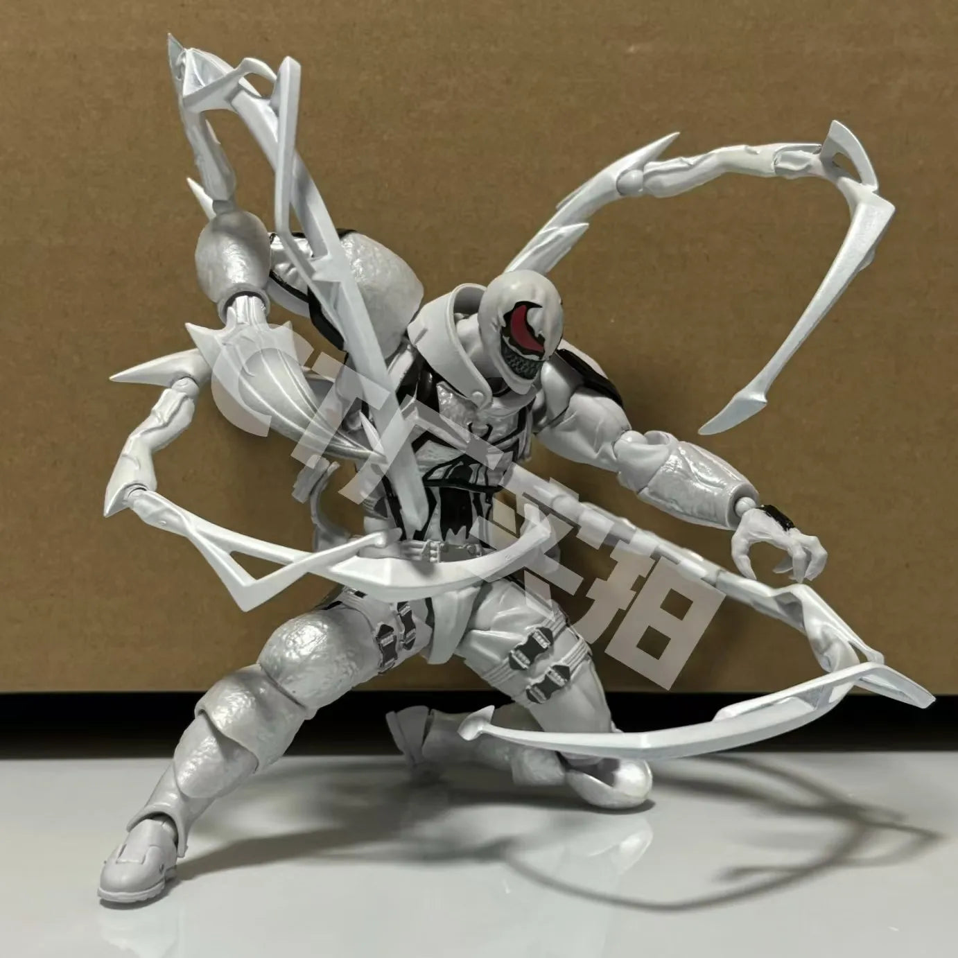 Ct White Venom Action Figure High-Quality Ko Multiple Accessories Venom Model