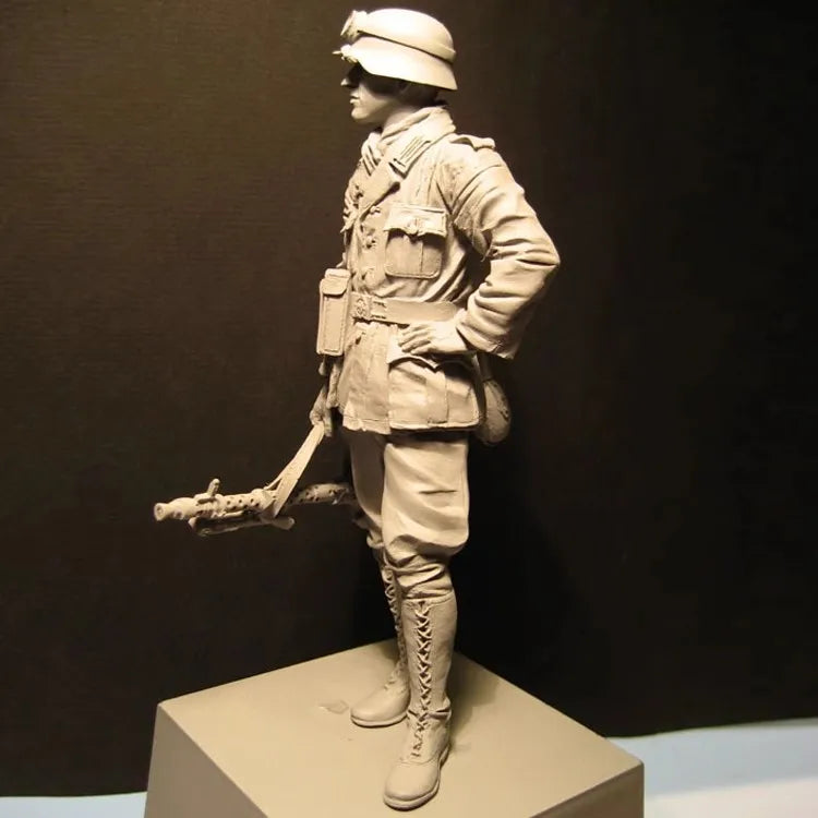 1: 16 Casting Resin Model Grey Kit African Infantry GK Model 1-Person Model Requires Assembly Unpainted