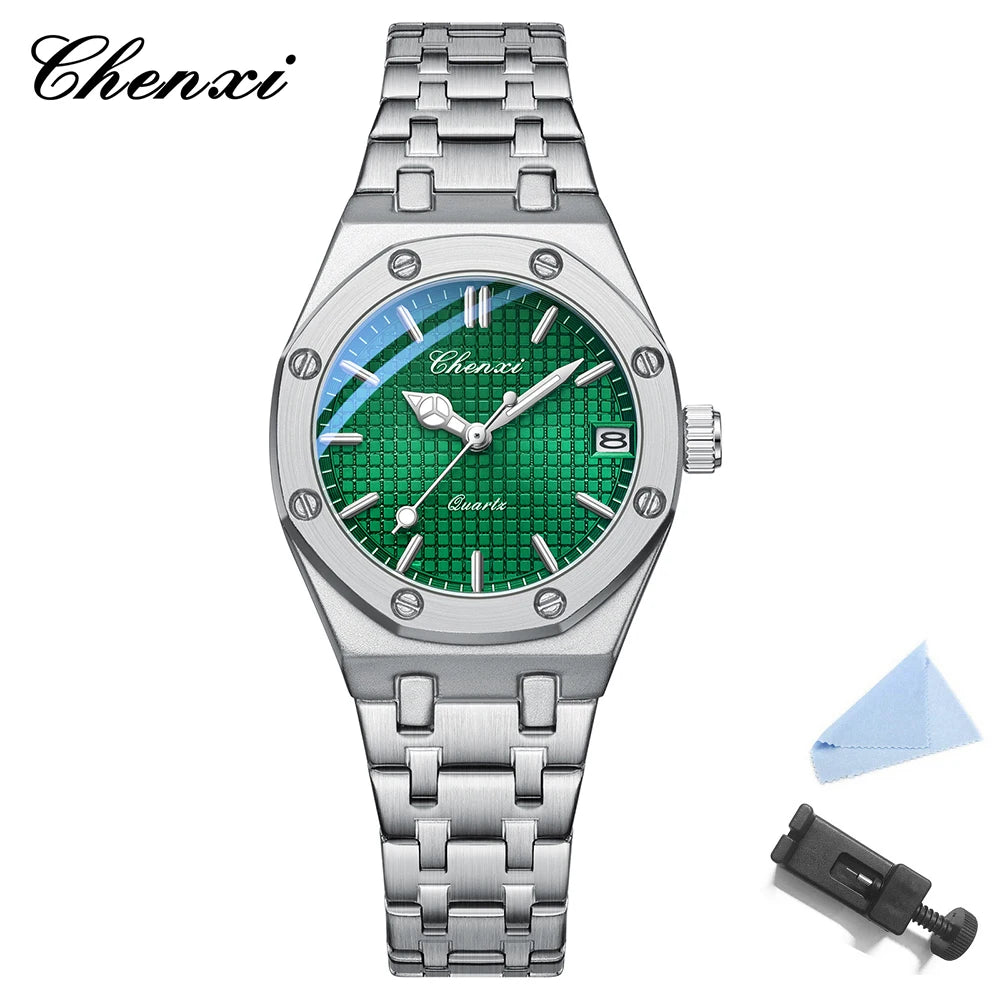 Original Brands Womens Watch Stainless Steel Quartz Watches Quality Fashion Simple Lady Wristwatch