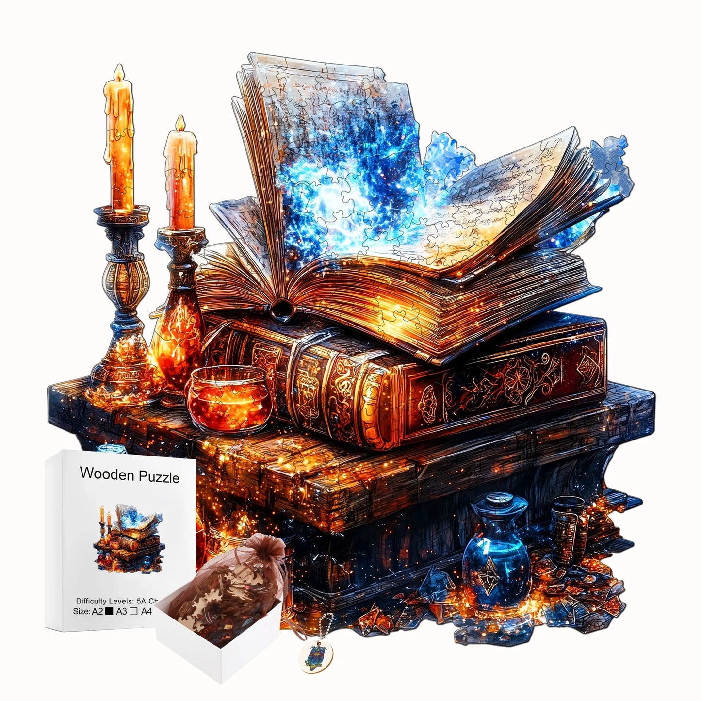 Marvellous Wooden Puzzle Unique Style Wooden Decor Christmas and Halloween Gift Toy for Teen and Kid