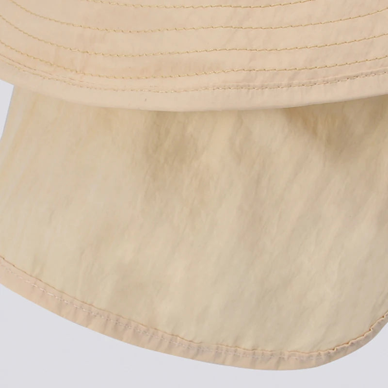 Xinbaoguan 100% Polyester 1147 Summer Boys and Girls Sunshade Hat Large brim Sunshade Shawl Breathable Fishing Hat