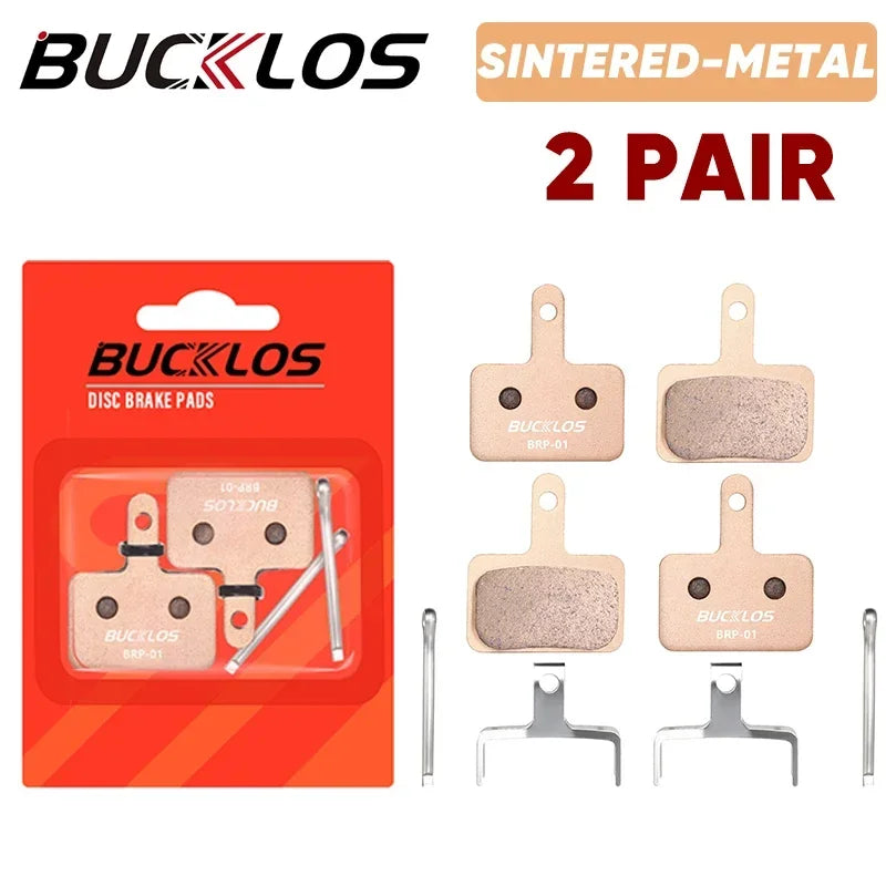 BUCKLOS Bicycle Disc Brake Pads for Shimano B01S/B03S/B05S-RX Sintered-Metal Mtb Bike Hydraulic Brake Pad Durable Cycling Parts