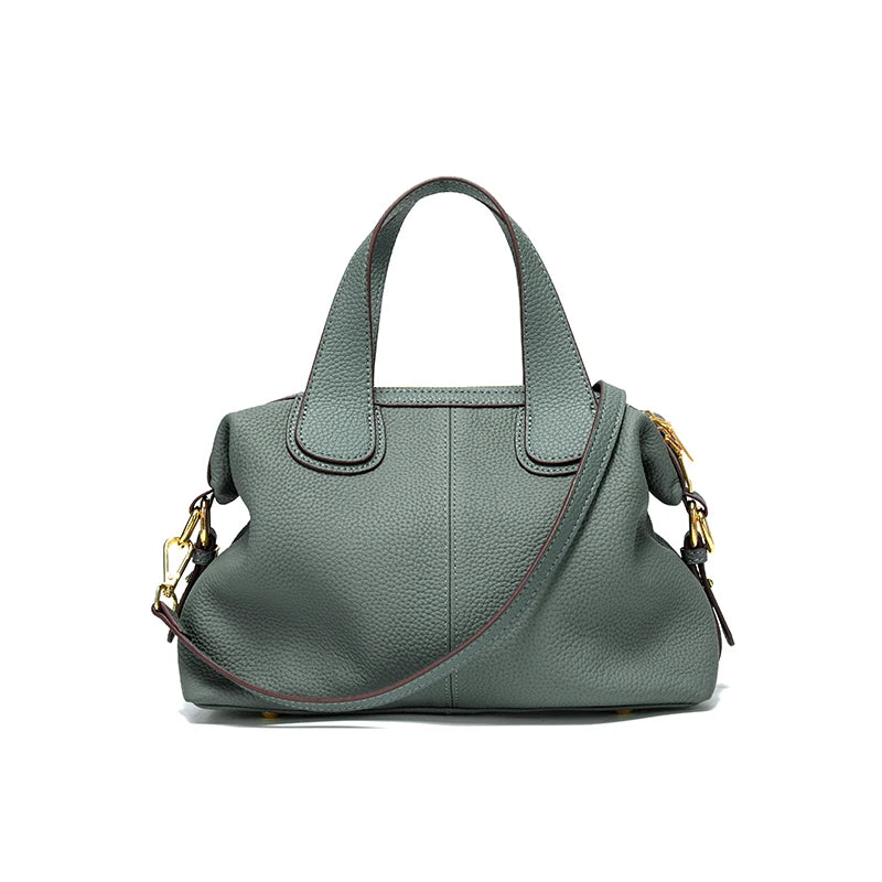 Women's Bag 2025 Trend Natural Cow Leather Bag Female Retro Cowhide Crossbody Bags Ladies Large Capacity Shoulder Bag Women
