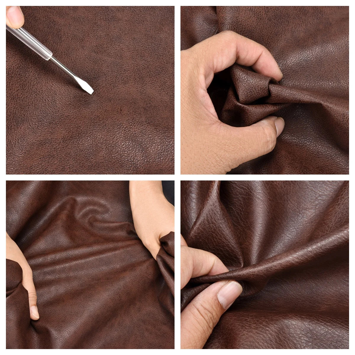 JEEP BULUO Men's 15.6" Leather Laptop Backpack Waterproof Urban School Bag