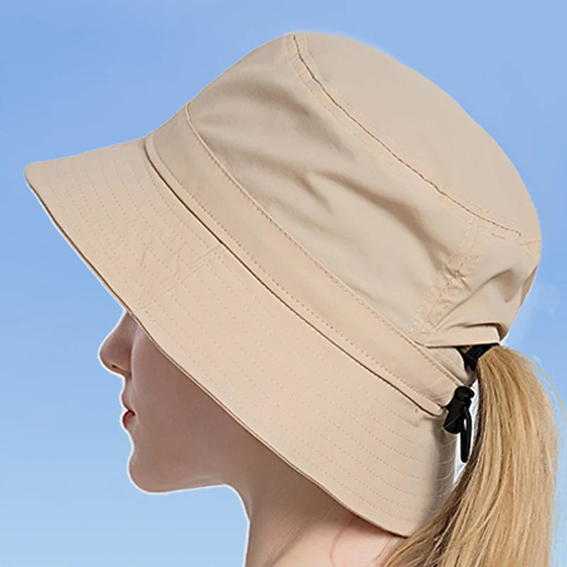 Xinbaoguan 100% 8121 Summer Sunshade Hat Outdoor Mountaineering Sunpot Hat Horse Tail Fisherman Hat Fishing Hat Female