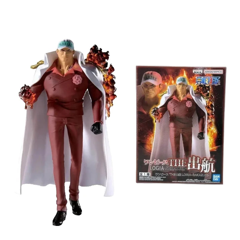 【IN STOCK】Original Banpresto One Piece The Shukko Logia Sakazuki Akainu 19cm Figure PVC Collectible Model Toy Gift
