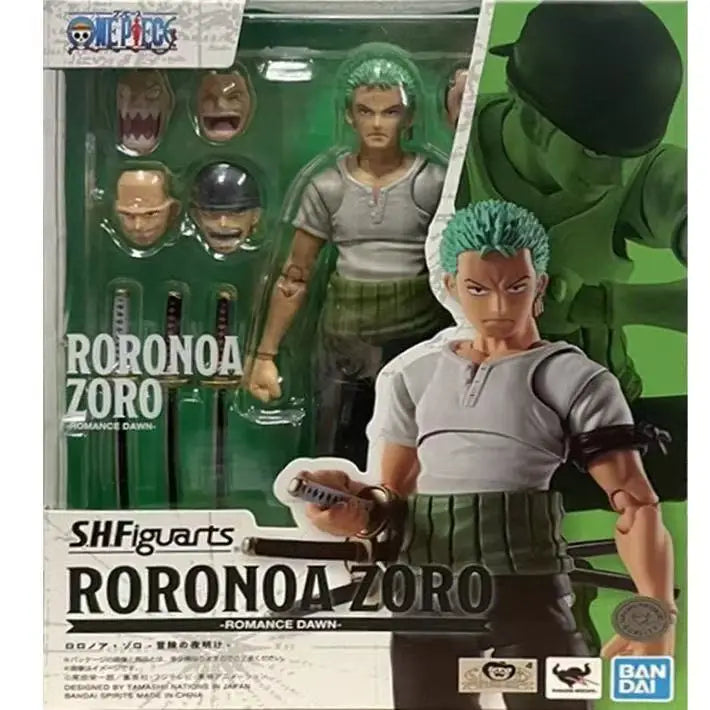 【IN STOCK】Original Bandai S.H.Figuarts One Piece Roronoa Zoro Romance Dawn 15cm Figure Collectible Model Toy Gift