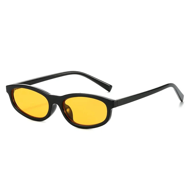 JNPCXI New Fashion Small Cat Eye Women Sunglasses Retro Leopard Tea Shades UV400 Men Trending Sun Glasses
