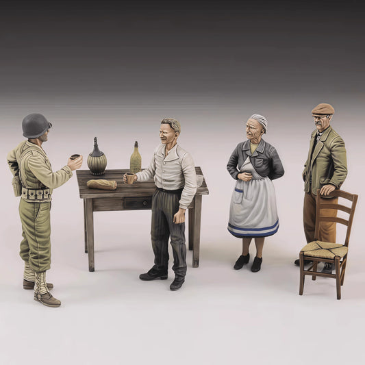 1/35 Resin Model Assembly Kit Gk, Civilian Figure, Unpainted Model