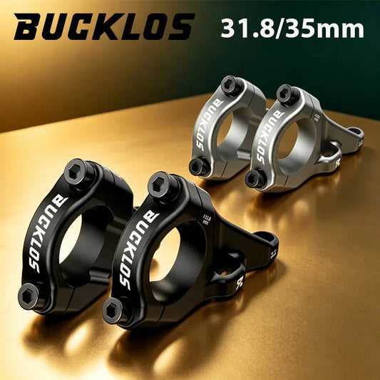BUCKLOS Bicycle Dual Crown Fork Stem 31.8mm 35mm Aluminium Alloy Direct Mount Stem for DH Bike Handlebar Downhill Cycling Parts