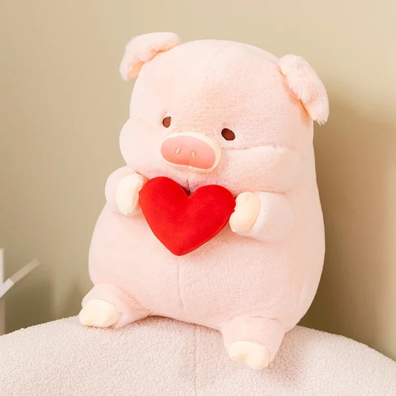20/30 Cartoon Pig Hold Heart Plush Toys Cute Soft Lovely Stuffed Pillows Dolls For Birthday Festival Gift