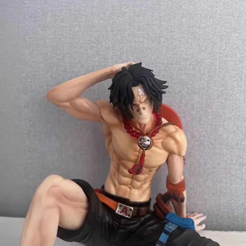 12cm 5-inch One Piece Ace Anim Tired Ace Action Figure PVC Hassaikai Statue