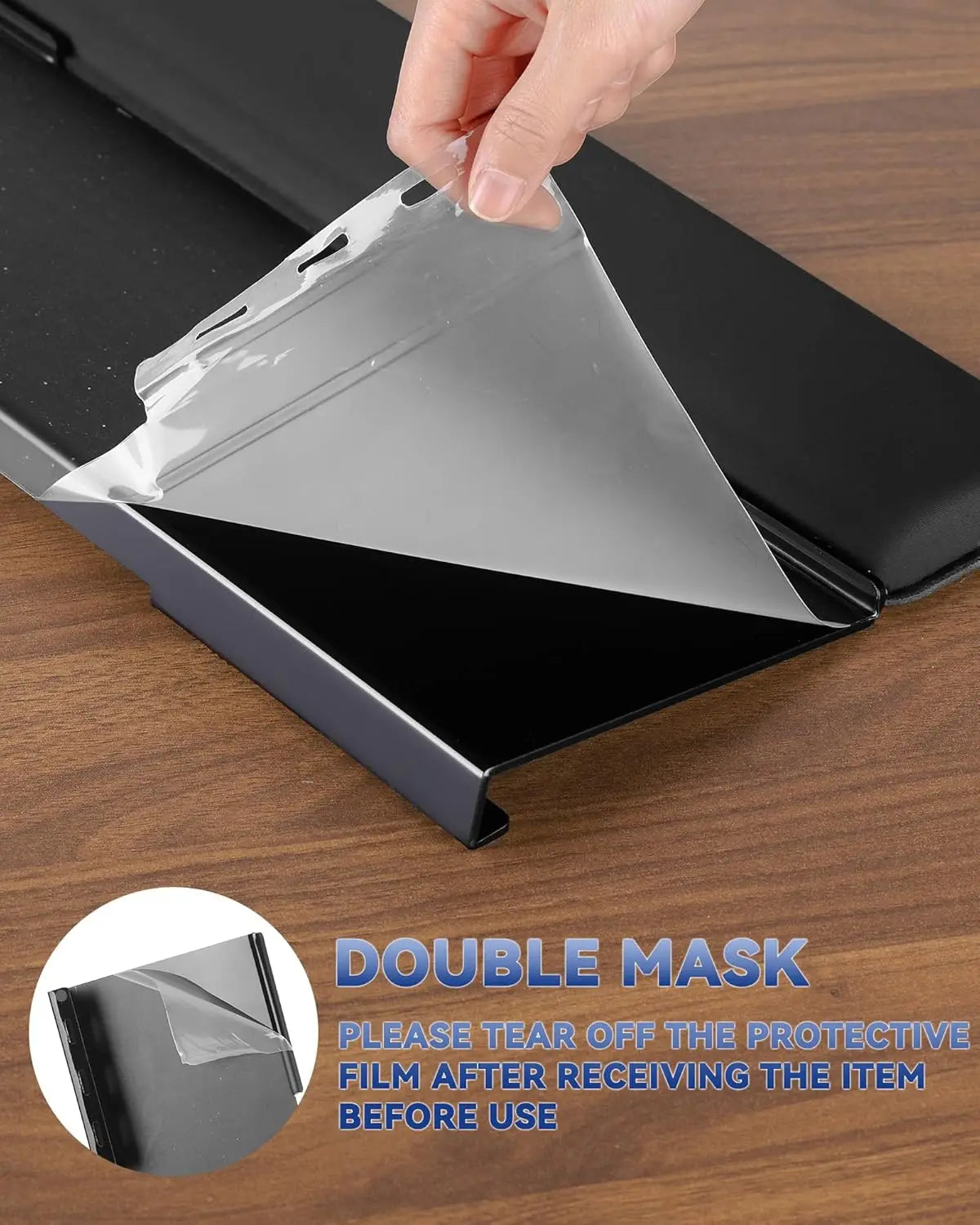 Computer Keyboard Stand for Desktop, 2-Level Height Adjustment Keyboard Wrist Rest, Non-Slip Key Board Riser Pad for Desk