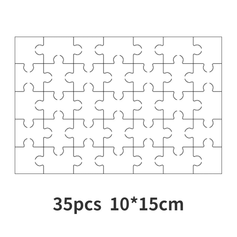 Wooden Jigsaw Puzzles for Adults Kids Toys Painting Drawing Blank Coloring Kidcraft Toy Special-shaped Rounded Rectangular