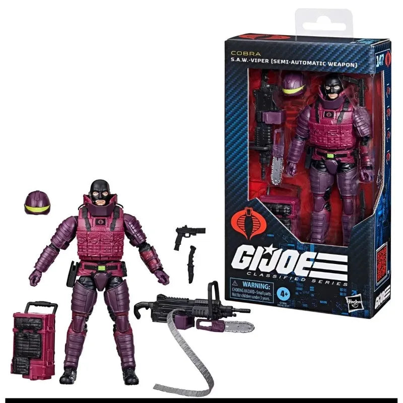 Original Hasbro G.I. Joe Classified Series Saw Viper/Leatherneck/Dial Tone/Zandar Action Figure Collection Model Toys