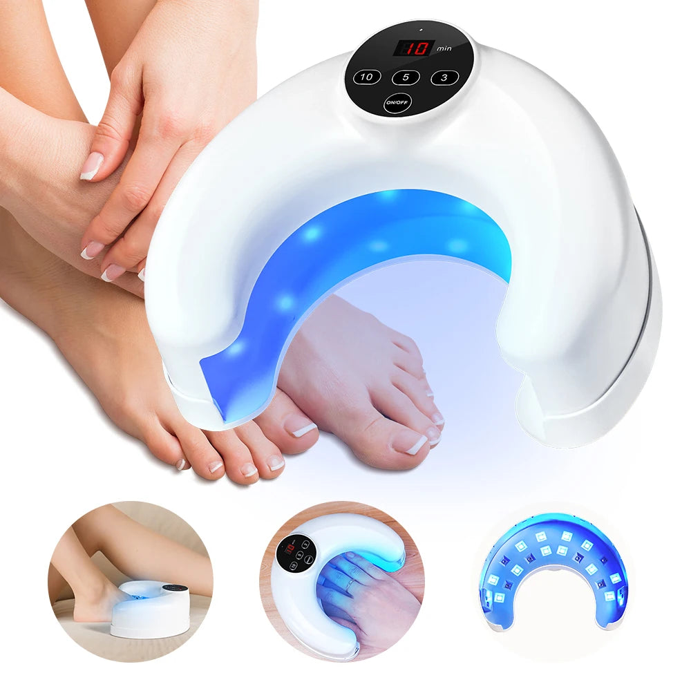 Hand Foot Nail Nail Fungus Laser Device Toenail Fungus Treatment Lamp Infrared Blue Light Anti Fungal Laser Nail Lamp