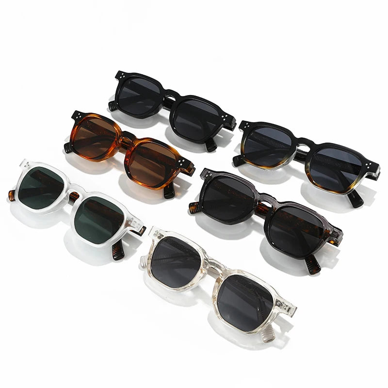 JNPCXI Wholesale New Square Retro Sunglasses Men Fashion Punk Sun Glasses Women Travel Eyewear Lunette De Soleil Femme UV400